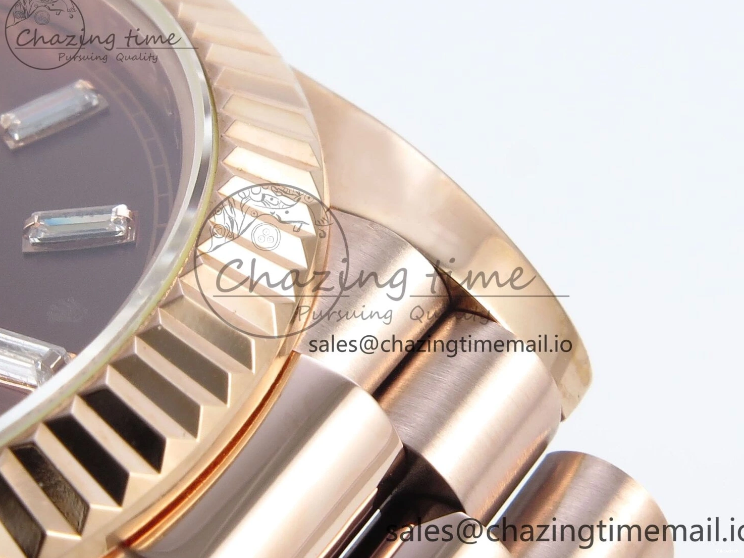 40 Date KF 1:1 (Gain Bracelet Brown Day on VR3255 228235 Edition Dial Weight) Crystal President RG Best 0107